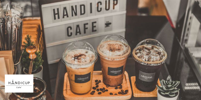 ส่วนลดค่าเครื่องดื่ม 5 บาท ที่ Handicup Cafe จ.สิงห์บุรี
