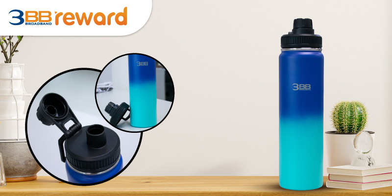 3BB Blue Wave Water Bottle
