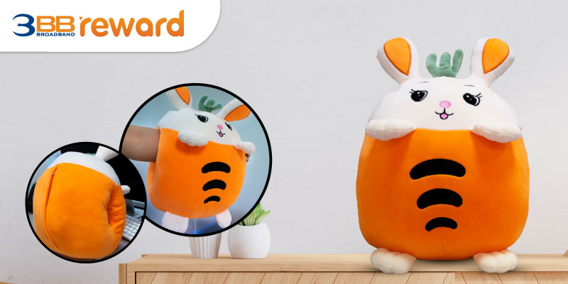 หมอนผ้าห่ม Bunny Pillow