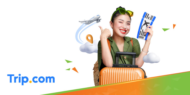 รับส่วนลด 2% เมื่อจองตั๋วเครื่องบิน ผ่าน Trip.com