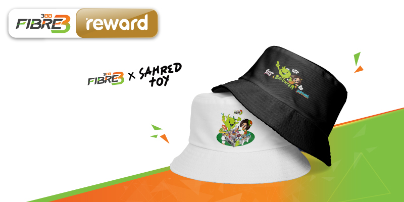 Bucket Hat AIS 3BB FIBRE3 x SAHRED TOY
